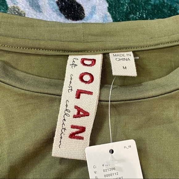 Anthropologie Dolan Collection Belted Mini Shirt Dress Olive Dress Relaxed M - Picture 5 of 13